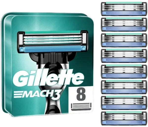 Gillette Mach3 Blades 8 Pieces